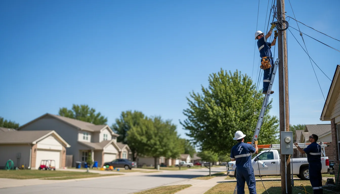 Residential electrician providing installation services in Mcclellandtown, PA
